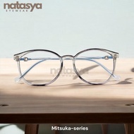 Frame Kacamata Mitsuka AB8175 Lensa Photocromic Blueray Bluecromic Kacamata Minus/Plus/Cyl Eyewear G