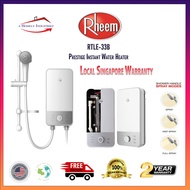 [12.12] Rheem RTLE-33B Prestige Instant Shower Heater | Free Express Delivery | Singapore Local Warranty