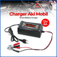 COD Sunchonglic Charger Aki Mobil Smart Battery Charger 12V6A / charger aki 12 volt 24v otomatis mobil dan motor / charger aki motor mobil otomatis / charger aki motor 12 volt / cas aki motor / cas aki 12 volt motor mobil otomatis mobil dan motor