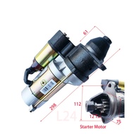 S195Y-19000A / H23M-190000-1 / QDJ159 , starter motor for Changchai L28 (24V motor) / L24 / L1105 / 