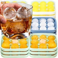9 Grids Reusable Soccer Ball Ice Cube Tray Mold with Cover Silicone Football Shape Ice Mould Gadgets