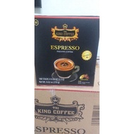 Cà phê hòa tan đen( Không đường sữa) Espresso Hộp 100 gói King Coffee