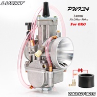 PWK 21 24 26 28 30 32 34mm With Power Jet Carburetor For OKO 2T 4T Motorcycle Carb For Dirt Bike Pit