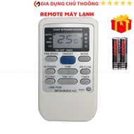 Điều khiển điều hòa Mitsubishi Mã 02 loại ngắn remote máy lạnh Mitsubishi - Tặng kèm pin - GDCT
