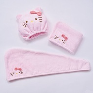 【ONEDER旺達】三麗鷗 Hello Kitty乾髮巾 立體造型乾髮帽