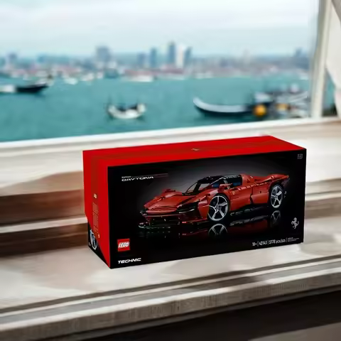 LEGO 42143 racing model making kit, adult premium collection set, anniversary and Father's Day gift 