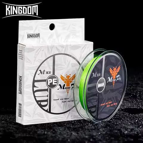 Kingdom Micro Fly 100M 150M Braid PE Fishing Line 4 Strand 0.2#/0.4#/0.6# 9-12LB Far Casting Distanc