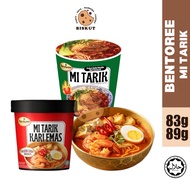Bentoree Mi Tarik Instant Noodles 83g / 89g • Kari Emas / Beef Flavour • Cup Noodles • Halal
