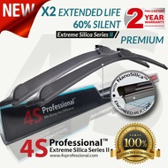 Borgward  BX5 2017 4S Professional ™ Extreme Silica Series II Wiper Silicone Blades (1 pair) 2 Years