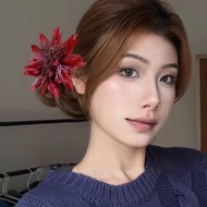 Vacation style anemone flower hair clip Women's simulated flower hair clip