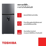 TOSHIBA ตู้เย็น 2 ประตู ความจุ 14.4Q (409 ลิตร) สีเทา รุ่น GR-RT535WEA-PMTH(06)
