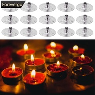 FOREVERGO 100pcs/Lot Handmade Candle Wick Tabs Metal Candle Wicks Sustainer Tabs Candle Wicks Base F