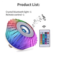 ❤ ¤ ♞Bluetooth audio RGB audio bombilya E27 tornilyo LED bombilya na may remote control mood light