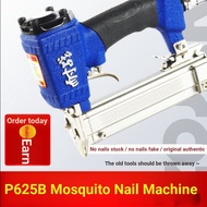 War Resistant P625B High Efficiency Pneumatic Mosquito Nail Gun 12-25mm Headless Fine Grain Nailing 