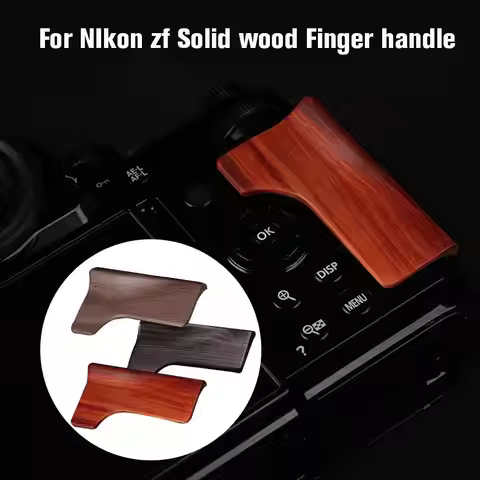 The New Hand Grip Quick Release Plate L Bracket QR Plate For Nikon Zf Solid Wood Finger Handle Mirro
