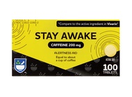 Rite Aid Stay Awake Tablets Caffeine, 200 mg - 100 Tablets | Caffeine Pills | Caffeine Supplement | 