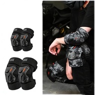 Knee Guard Elbow Protector Pads Armor Safety Gear Shield Pengawal Lutut Siku Arm Protector Rider