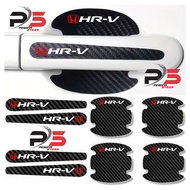 8pcs 3D Carbon Stickers for Honda HR-V Car Door Handle Protectors, Anti-Scratch Car Protector Sticke