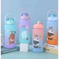 2-liter Motivational Drinking Water Bottle