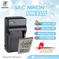 Nikon EN-EL5 Battery and Charger Combo Replacement for Coolpix P3 P4 P5000 P5100 P6000 P80 P90 P100 