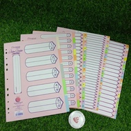 Premium Campap A4 Index Divider 120gsm (TYPE PAPER)