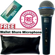 Shure BETA 58A SK (PLUS Switch ON/OFF) Supercardioid Dynamic Vocal Microphone Mic Kabel + Free 1pcs 