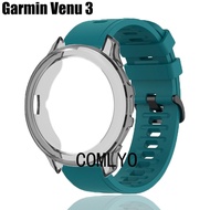 For Garmin Venu 3 Case + Strap TPU Protective Bumper venu3 Smart Watch Silicone Band Soft Screen protector film