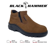 BLACK HAMMER SAFETY SHOE MID CUT DOUBLE ZIP BH2882 (SIRIM & DOSH)