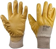 SW-Stahl 11501L Nitrile Gloves Size 9 I 1 Pair Nitrile Gloves L I EN 388 Nitrile Gloves Yellow I Nit
