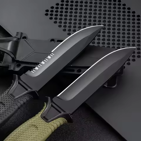 Outdoor knife camping defense straight knife wilderness survival sharp carry survival knife high har