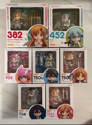 全新未開 日版 GSC 黏土人 刀劍神域 SAO sword art online 382 阿絲娜 亞絲娜 鳥籠 Asuna Titania Ver. 452 詩乃 Sinon 750 750b 桐人