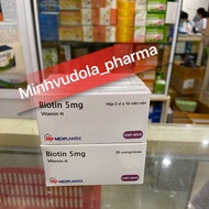 Biotin 5mg tablets (box of 20 tablets)