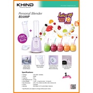 Khind Personal Blender BL600P (250W) 600ml Blender Bottle