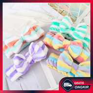 Gratis Ongkir - Bandana Bando Rambut Motif Pita / Bando Fashion Wanita / HeadBand Korea Fashion