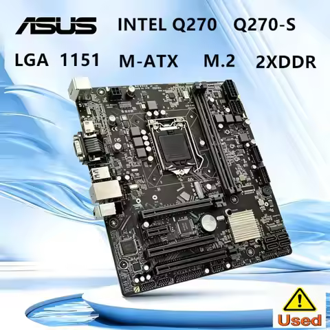 ASUS Q270-S Motherboard Intel Q270 LGA 1151 32GB DDR4 Support 6500 6400 7500 6600 7600 7400 CPU Micr