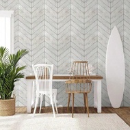 1 Roll Of Self-Adhesive Fish Bone Pattern Wallpaper Suitable For Bedroom And Living Room Decoration 