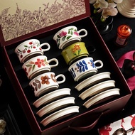 Coffee Cup Feel Light Luxury High-value Ceramic Cup Saucer Set Wedding Housewarming New Home Gift Ho