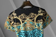 Versace เสื้อยืดลําลอง ผ้าฝ้าย แขนสั้น คอกลม ไซซ์ สําหรับผู้ชาย M - 3 Xl