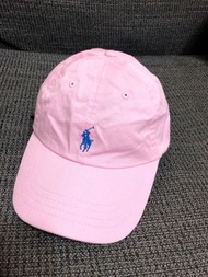 美國【POLO RALPH LAUREN(RL)】粉紅色經典logo刺繡棒球帽  老帽