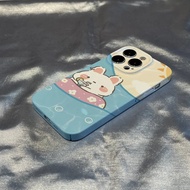 All-Inclusive Phone Case Plastic Hard Case Scratch-Resistant Creative Summer Pool Bunny Compatible i