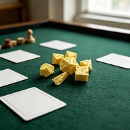 [STTR] 7Pcs 3D Printed Cheese Dice Set, D4/6/8/10/12/20 Multi-side Gaming Dice, Polyhedral Dice for 