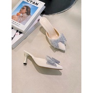 7 inch bow high heels