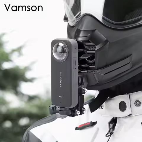 Vamson for GoPro Accessories Motorcycle Helmet Chin Mount for GoPro Hero 12 11 10 9 8 iPhone Samsung