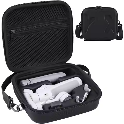 Osmo Mobile 7P Case, PU Leather Portable Shoulder Bag Storage for DJI Osmo Mobile 7 Pro/7 Gimbal Sta