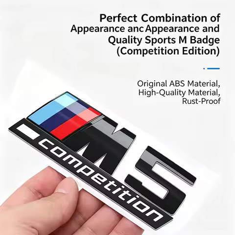 Trunk Sticker Glossy Black COMPETITION Bar Underlined Emblem For BMW Thunder Edition M1 M2 M3 M4 M5 