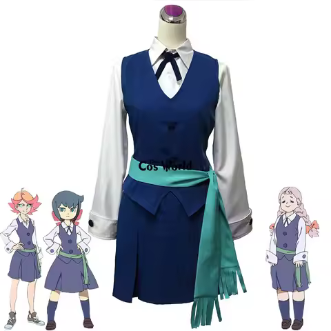 Little Witch Atsuko Akko Kagari Rotte Yanson Diana Cavendish Outfits Halloween Anime Cosplay Costume