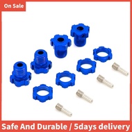 4Pcs 17mm Hex Nuts Splined Wheel Hubs 5353X for RC  1/10 E- Summit E-  3.3  Pro ,dark blue