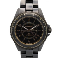 【二手】香奈兒 J12 Couture H9762 男士黑色陶瓷腕錶 - 二手