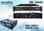 POWER AMPLIFIER MEGAVOX MA 2002 N / MA-2002N / MA 2002N / MA2002 N 2 x 2000 WATT ORIGINAL