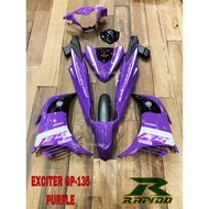 COVER SET LC135 V4 4S V4-V7 YAMAHA EXCITER GP - 135 PURPLE LC135 4S V4 V5 V6 V7 BODY COVER SET COVER